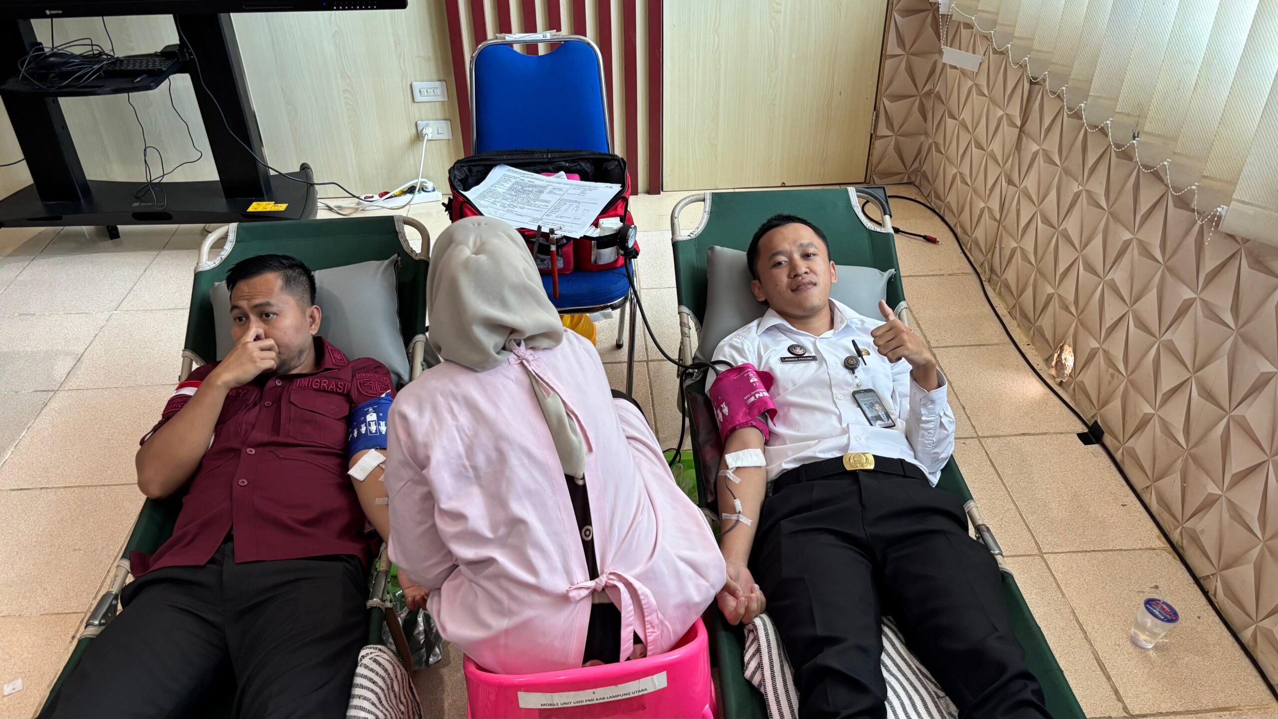 Semangat Kepedulian Sosial: Imigrasi Kotabumi Gelar Donor Darah dalam Rangka HUT ke-80 RI