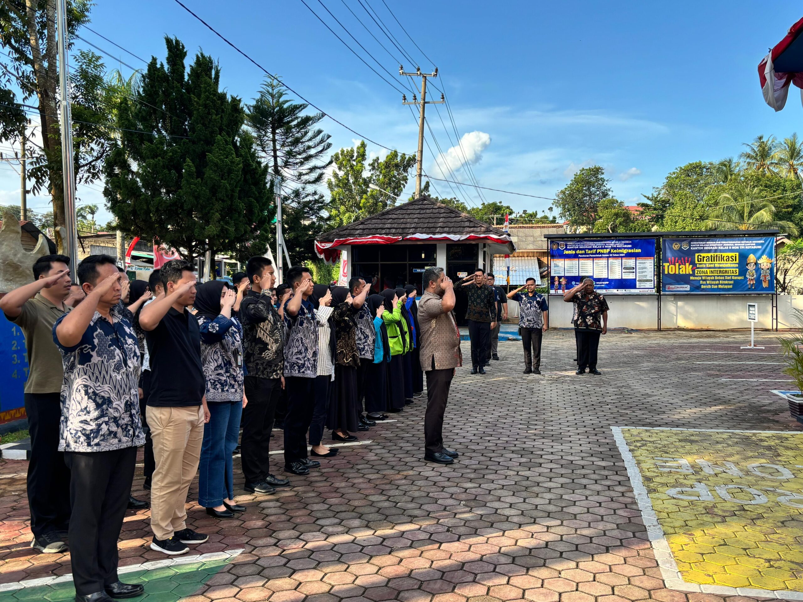 Apel Sore: Pembinaan Disiplin dan Persiapan WBK di Imigrasi Kotabumi