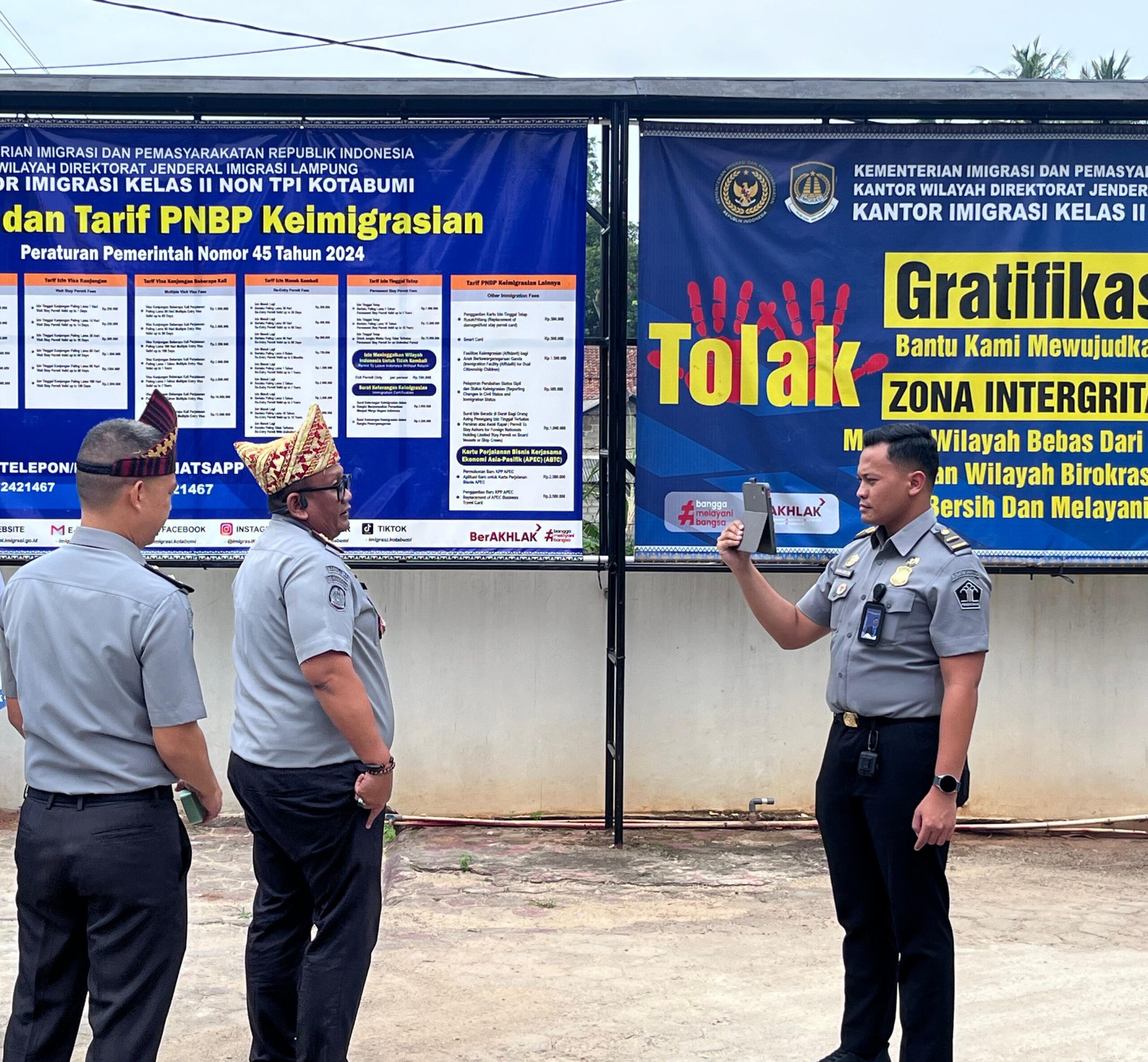 Imigrasi Kotabumi Menuju WBK Ikuti Verifikasi Lapangan Secara Virtual