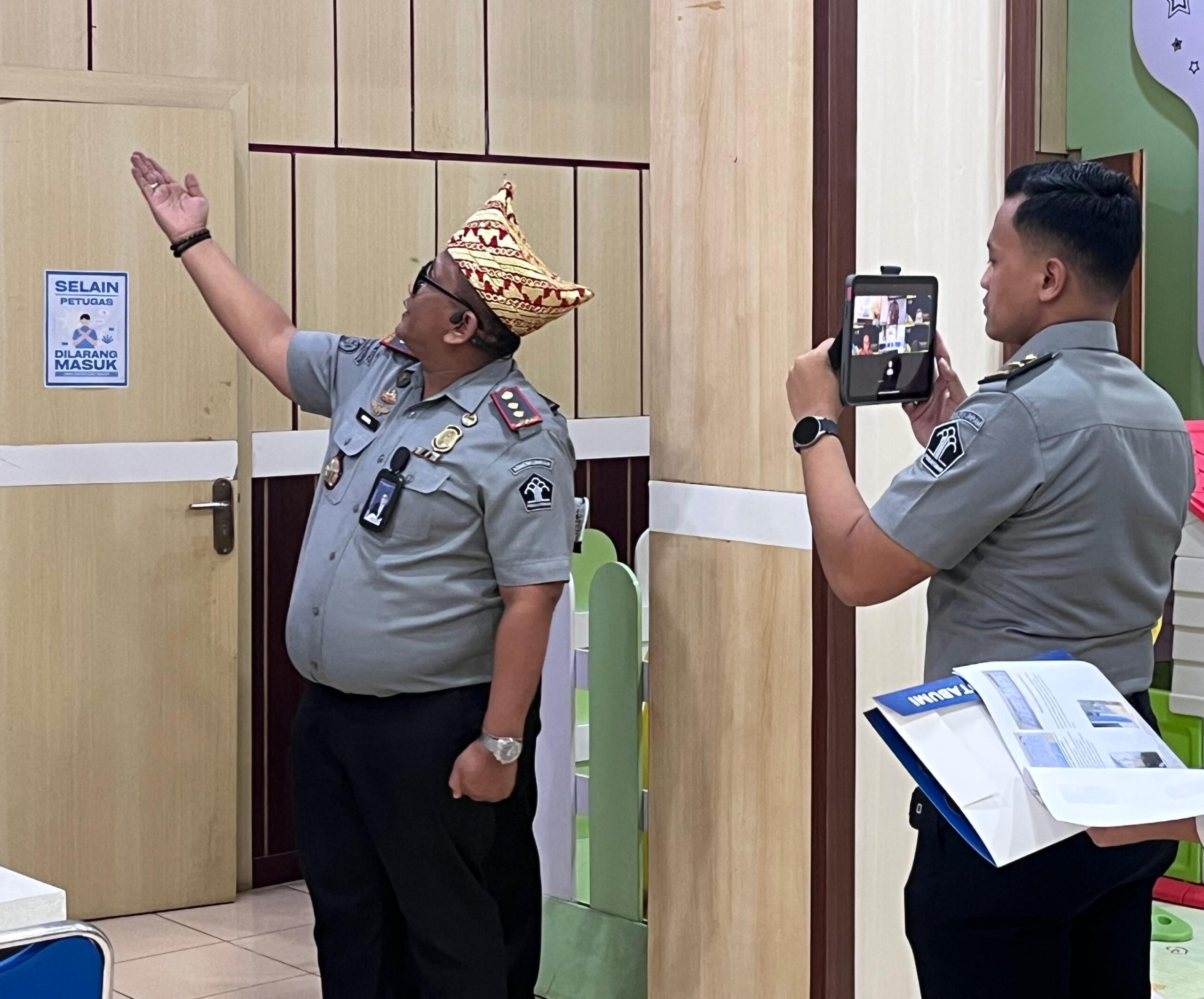 Imigrasi Kotabumi Menuju WBK Ikuti Verifikasi Lapangan Secara Virtual