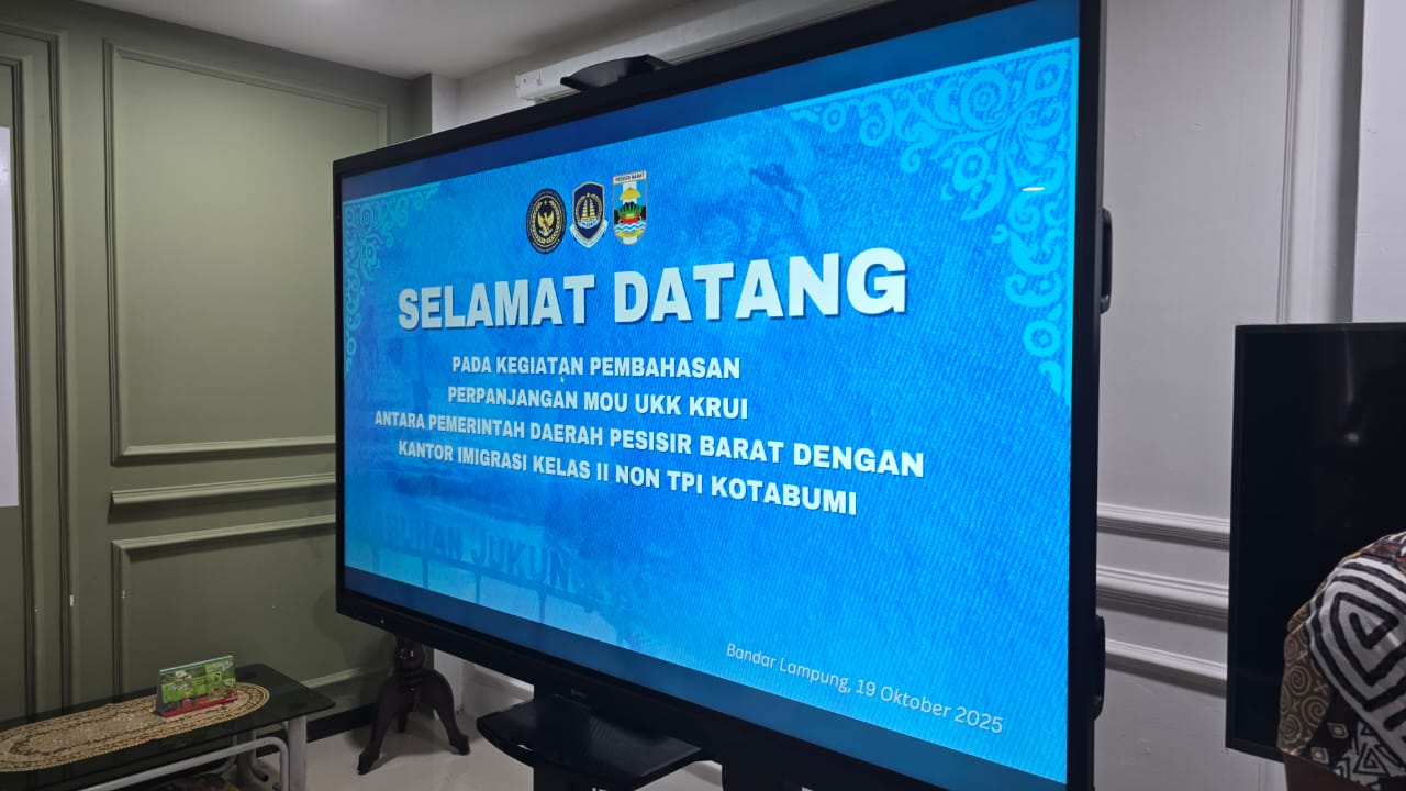 Kantor Imigrasi Kotabumi Bahas Perpanjangan MoU UKK Krui