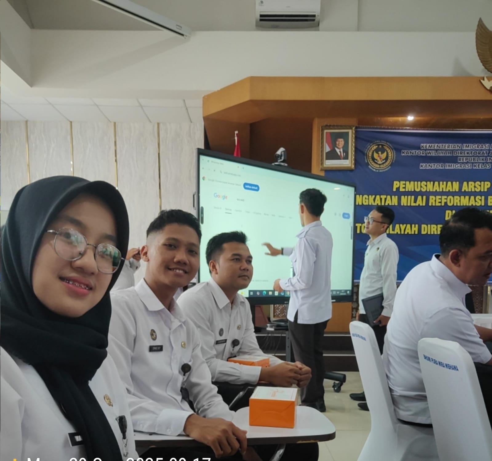 Imigrasi Kotabumi Ikuti Sosialisasi Penahapan Kearsipan di Bandar Lampung