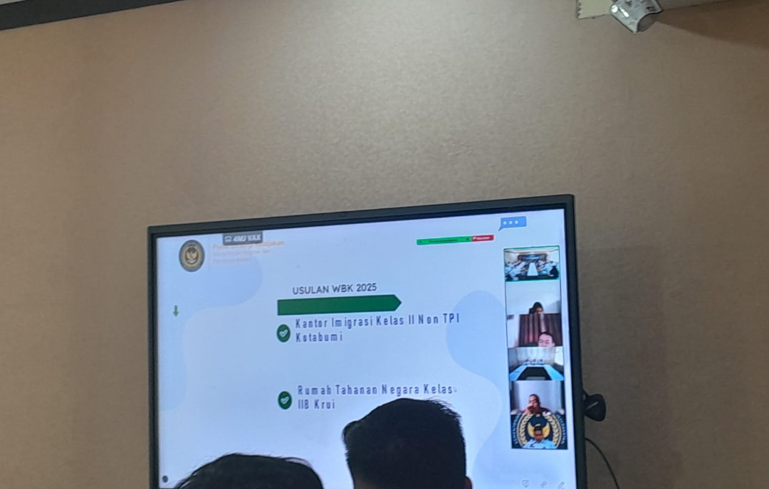 Perkuat Komitmen Zona Integritas, Imigrasi Kotabumi Ikuti Sosialisasi Survei SPAK-SPKP