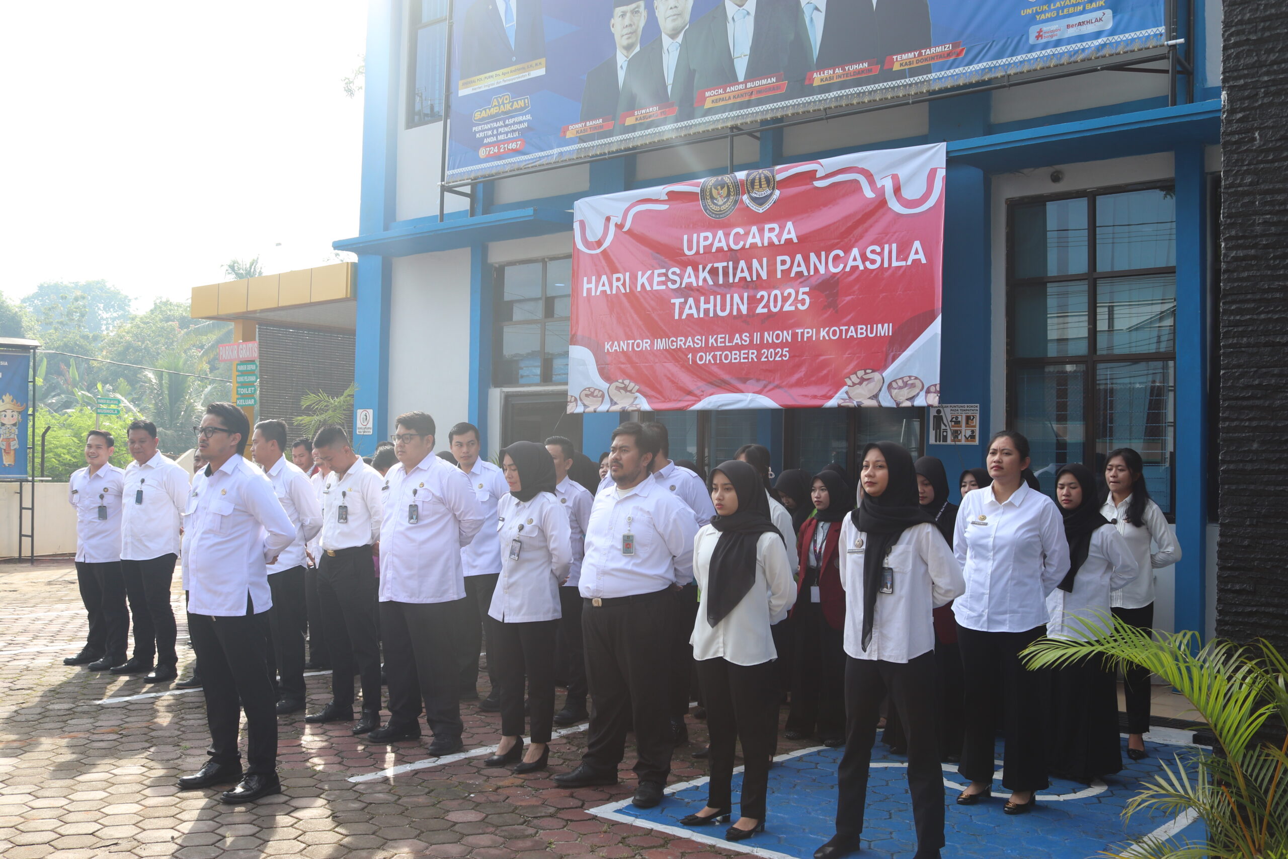 Upacara Hari Kesaktian Pancasila dan Penyerahan SK Kenaikan Pangkat di Kantor Imigrasi Kotabumi
