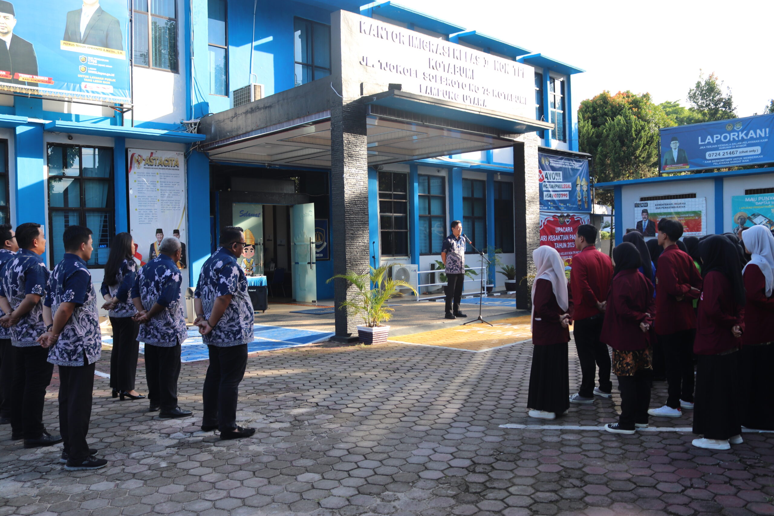 Apel Sore Imigrasi Kotabumi: Kasubsi Dokumen Perjalanan Ingatkan Jaga Kesehatan dan Keselamatan