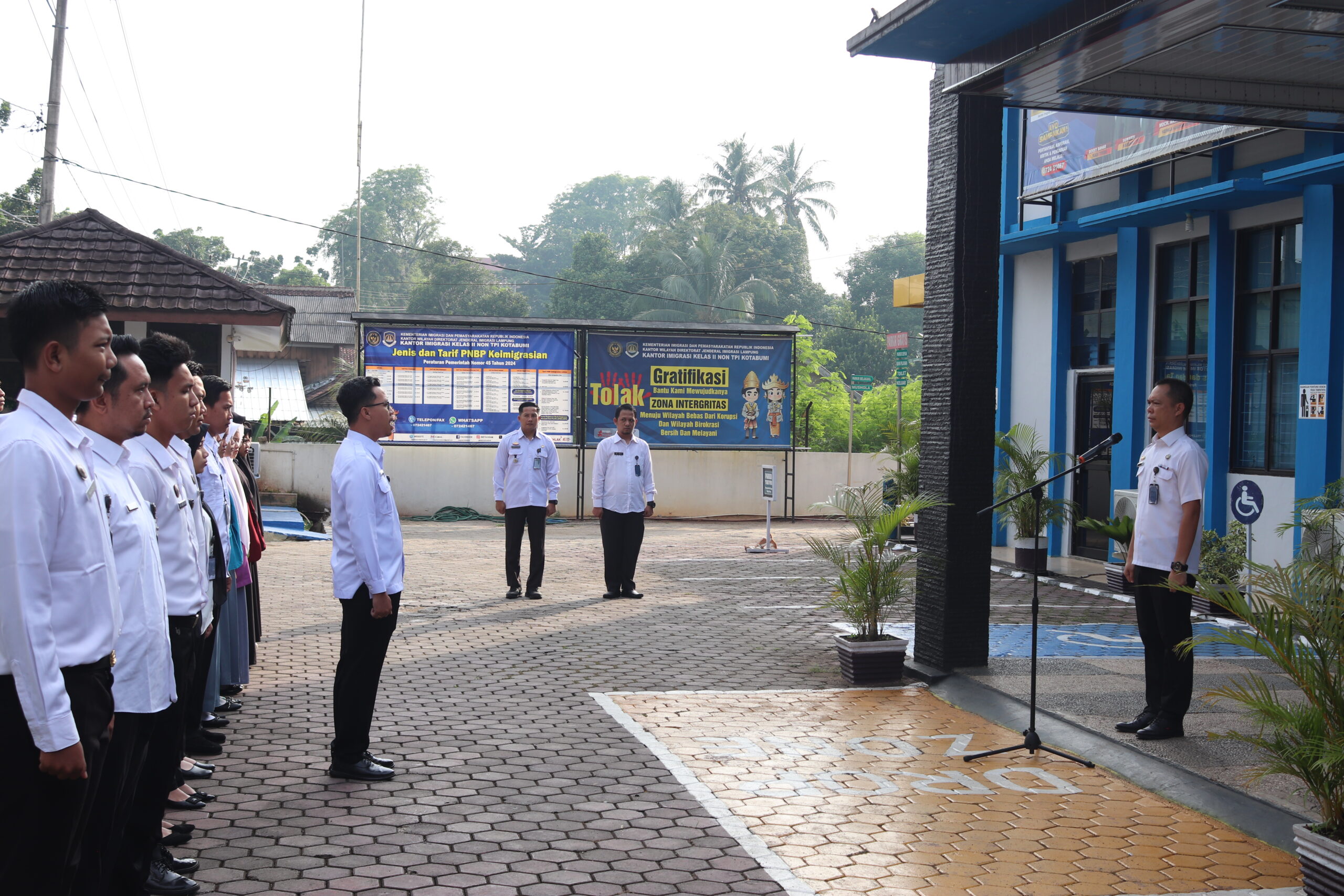Teguhkan Komitmen Integritas, Kantor Imigrasi Kotabumi Gelar Apel Pagi