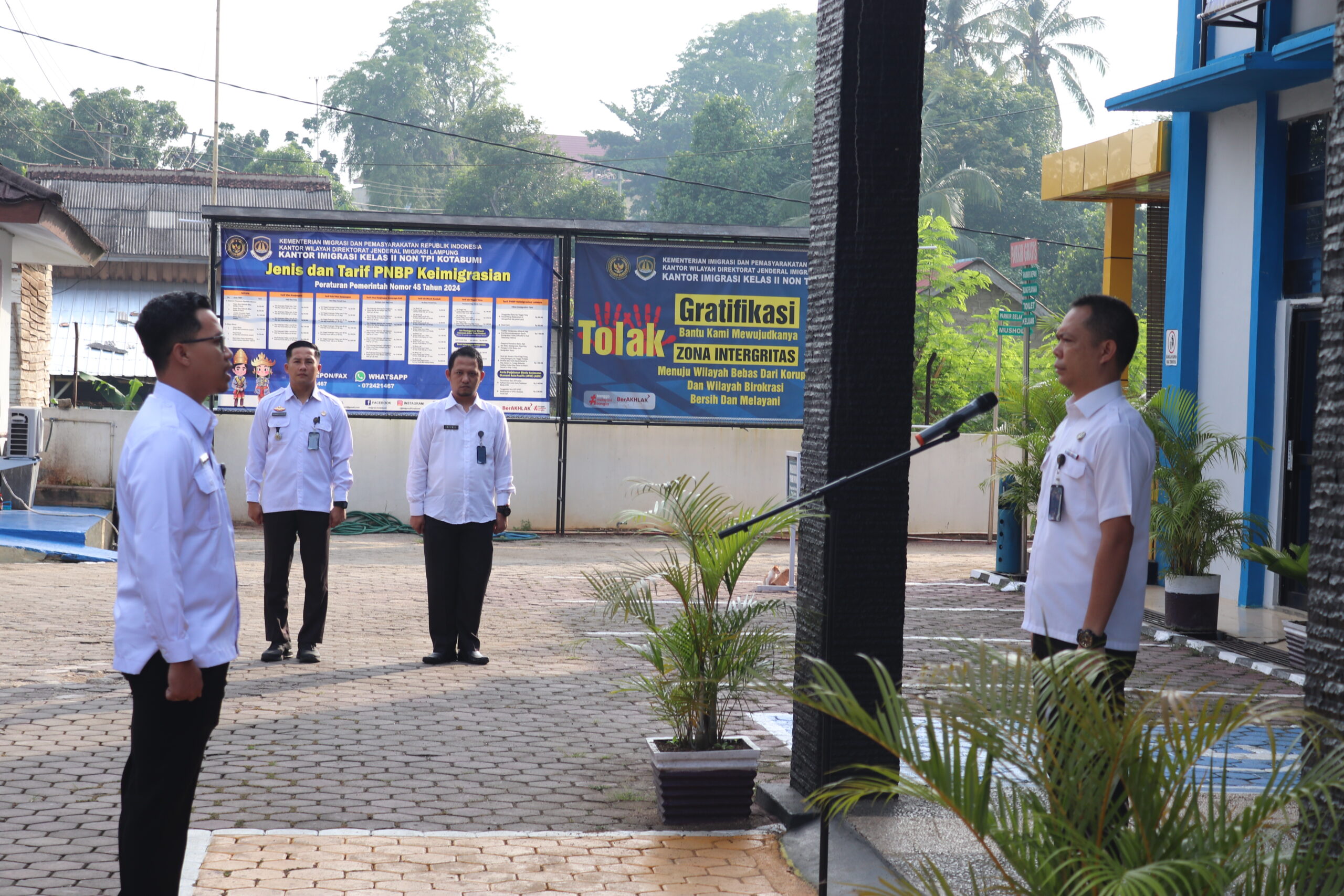 Teguhkan Komitmen Integritas, Kantor Imigrasi Kotabumi Gelar Apel Pagi