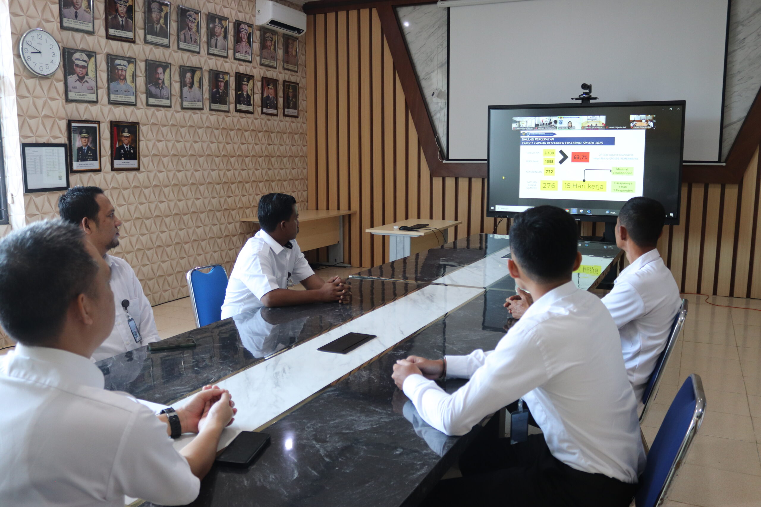 Kantor Imigrasi Kotabumi Ikuti Monitoring Survei Penilaian Integritas (SPI) Tahun 2025