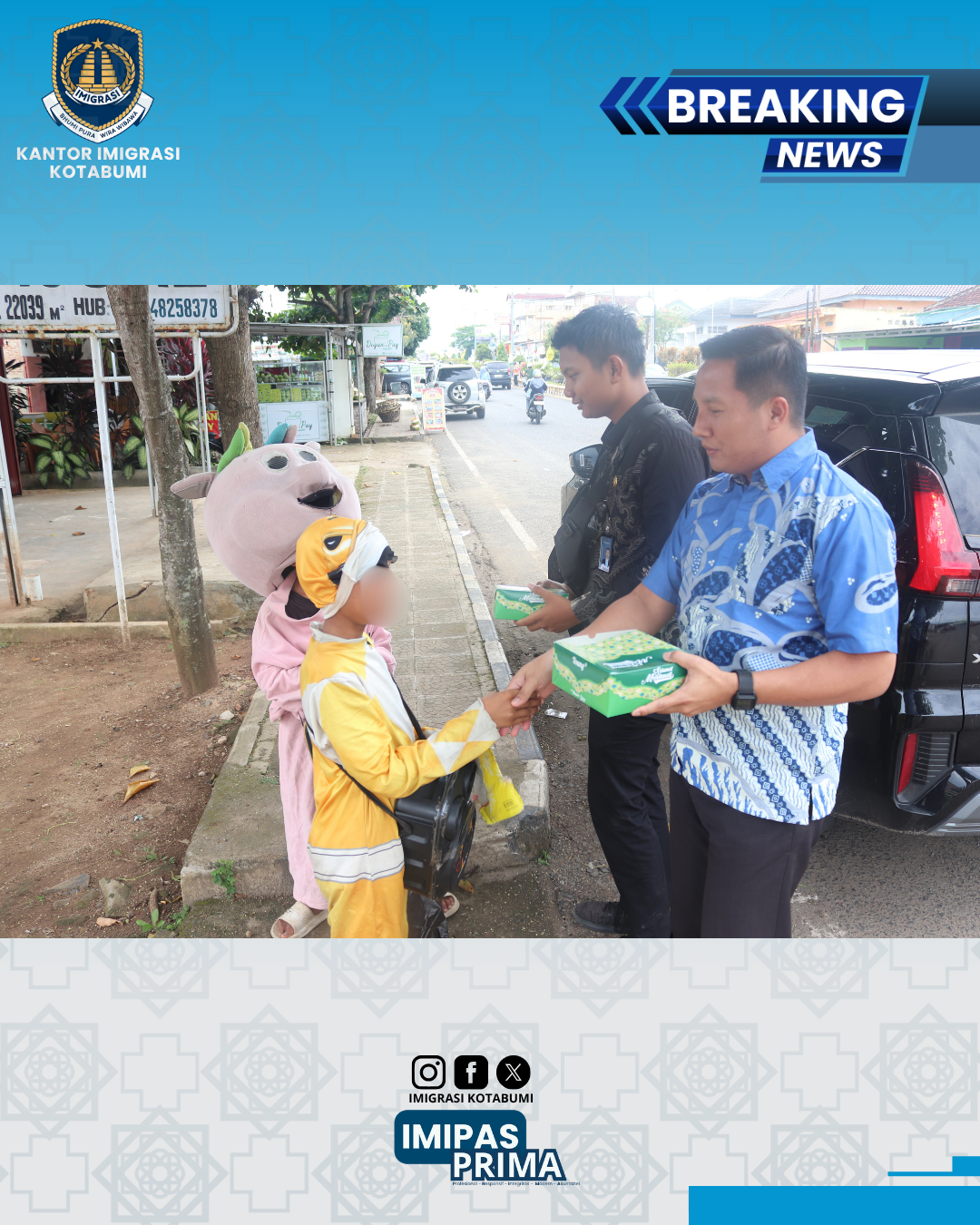 Wujud Kepedulian Sosial, Imigrasi Kotabumi Gelar Kegiatan Jumat Berkah