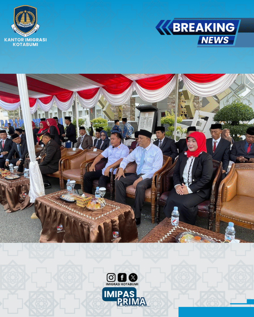Imigrasi Kotabumi Hadiri Upacara Peringatan Hari Kesaktian Pancasila Tahun 2025 di Lampung Utara