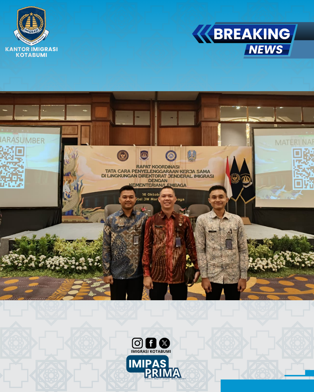 Koordinasi Tata Cara Penyelenggaraan Kerja Sama di Lingkungan Direktorat Jenderal Imigrasi dengan Kementerian/Lembaga