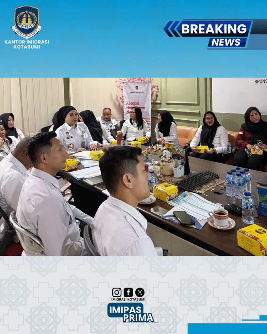 Imigrasi Kotabumi Ikuti Rapat Analisis dan Evaluasi Capaian Kinerja Triwulan III Tahun 2025 di Kantor Wilayah Direktorat Jenderal Imigrasi Lampung
