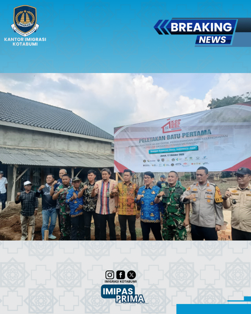 Imigrasi Kotabumi Dukung Penuh Pembentukan Koperasi Desa Merah Putih di Mulang Maya