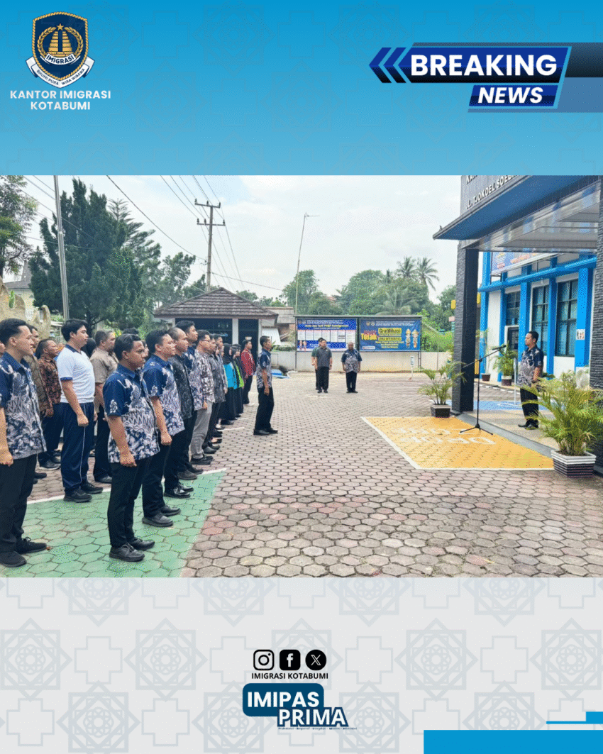 Imigrasi Kotabumi Gelar Apel Sore: Menutup Hari dengan Evaluasi dan Apresiasi