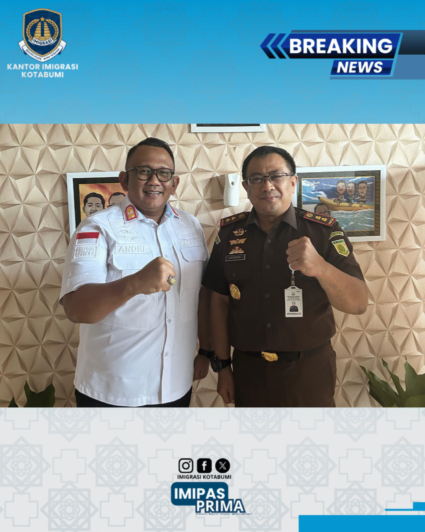 Imigrasi Kotabumi dan Kejaksaan Negeri Lampung Utara Perkuat Sinergi Antar Instansi