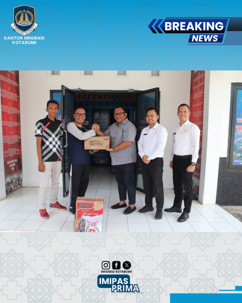 Wujud Sinergi dan Kepedulian Sosial: Imigrasi Kotabumi Dukung PWI Lampung Utara dalam Kegiatan Bhakti Sosial
