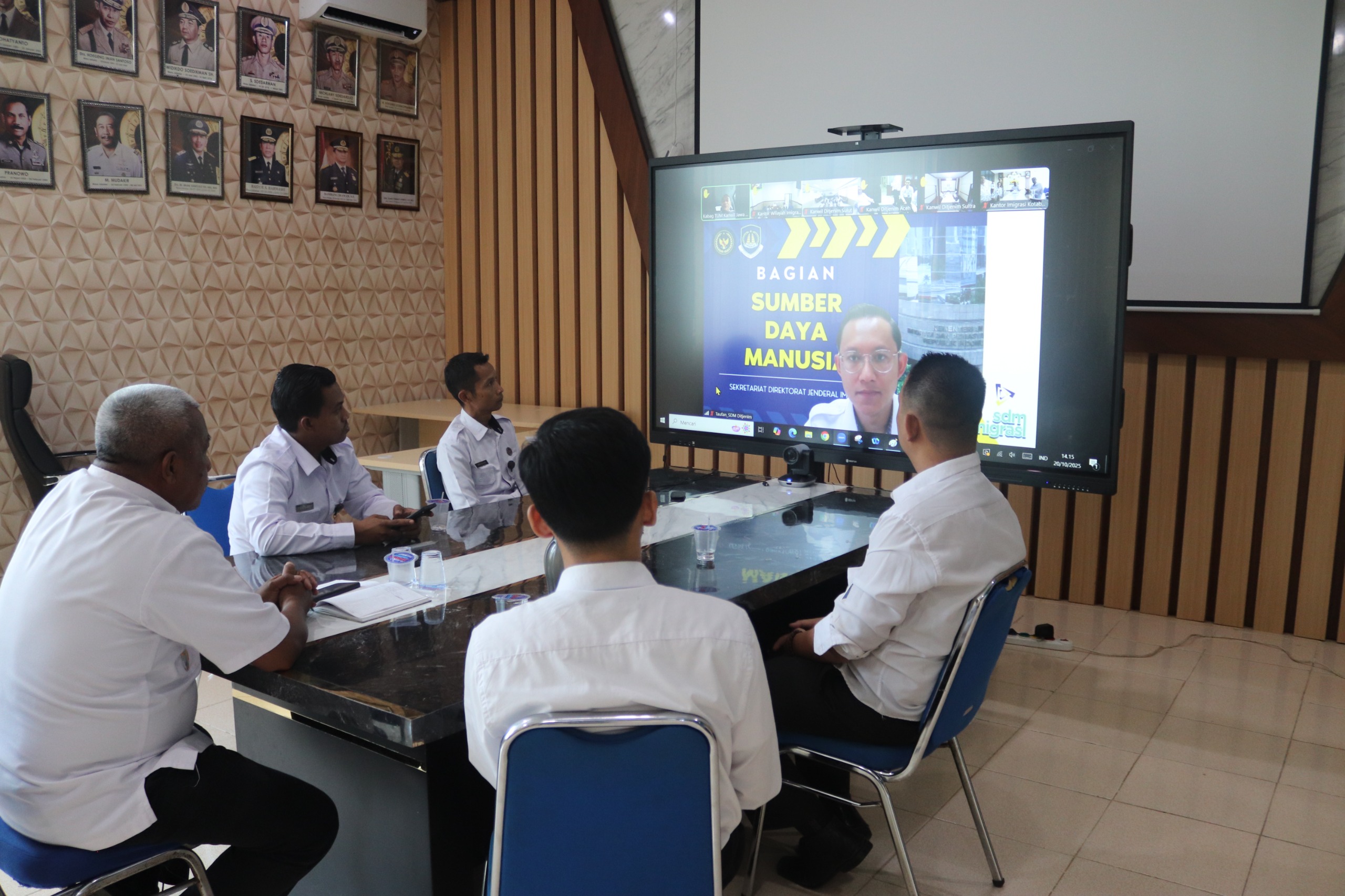 Imigrasi Kotabumi Ikuti Sosialisasi Tata Cara Penetapan dan Pengangkatan Pejabat Eselon V