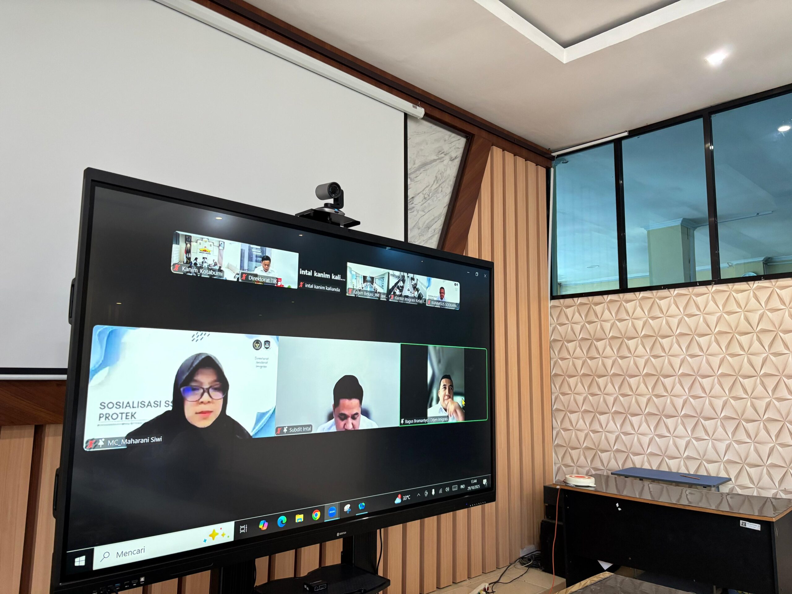 Imigrasi Kotabumi Ikuti Sosialisasi Penerapan Single Sign-On (SSO) pada Aplikasi Molina Izin Tinggal