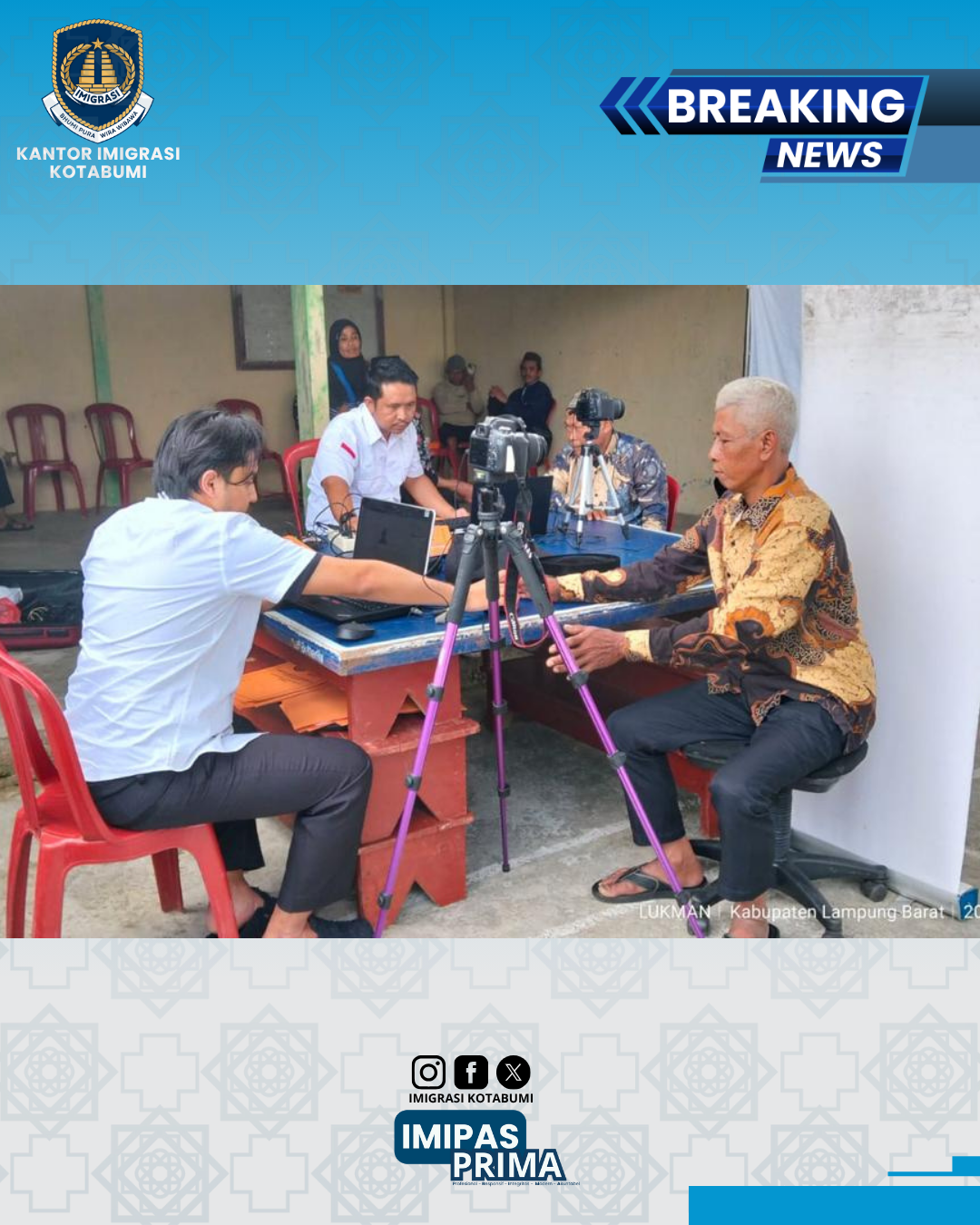Layanan Eazy Paspor Imigrasi Kotabumi Permudah 24 Calon Jemaah Umrah Lampung Barat