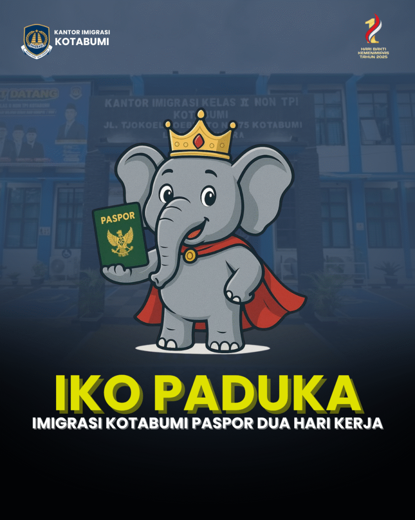 IKO PADUKA: Paspor Selesai dalam Dua Hari Kerja, Wujud Komitmen Pelayanan Prima