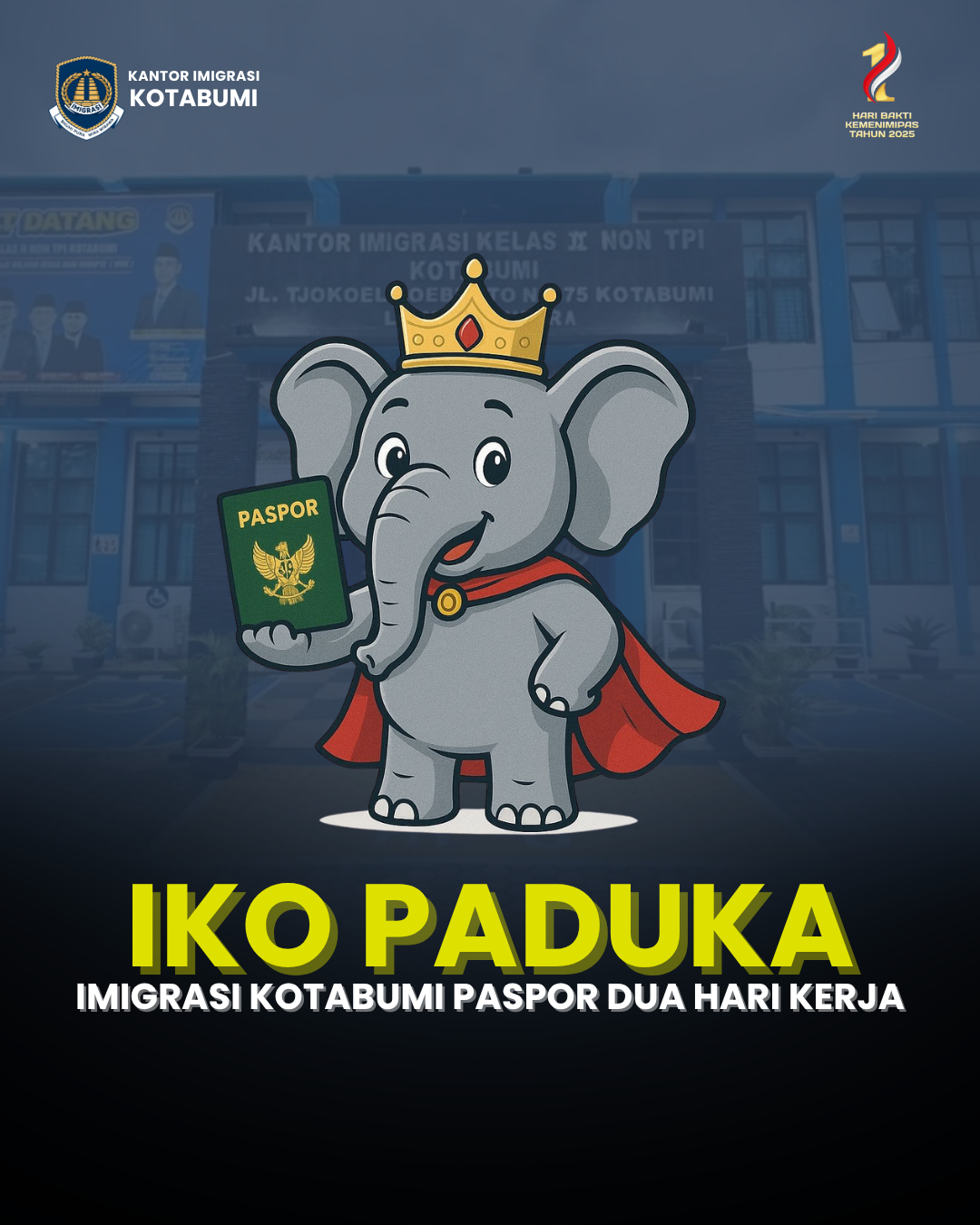 IKO PADUKA: Paspor Selesai dalam Dua Hari Kerja, Wujud Komitmen Pelayanan Prima