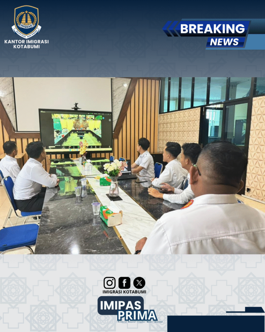 Kantor Imigrasi Kotabumi Ikuti Sosialisasi Rencana Pembentukan Induk Koperasi Imigrasi (INKOPIM)
