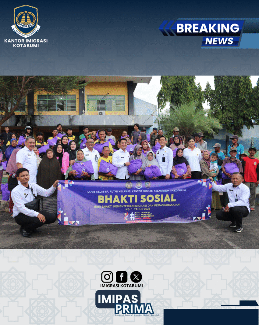 🤝 Empat Unit Pelaksana Teknis Kemenimipas Kotabumi Gelar Bakti Sosial di Lampung Utara
