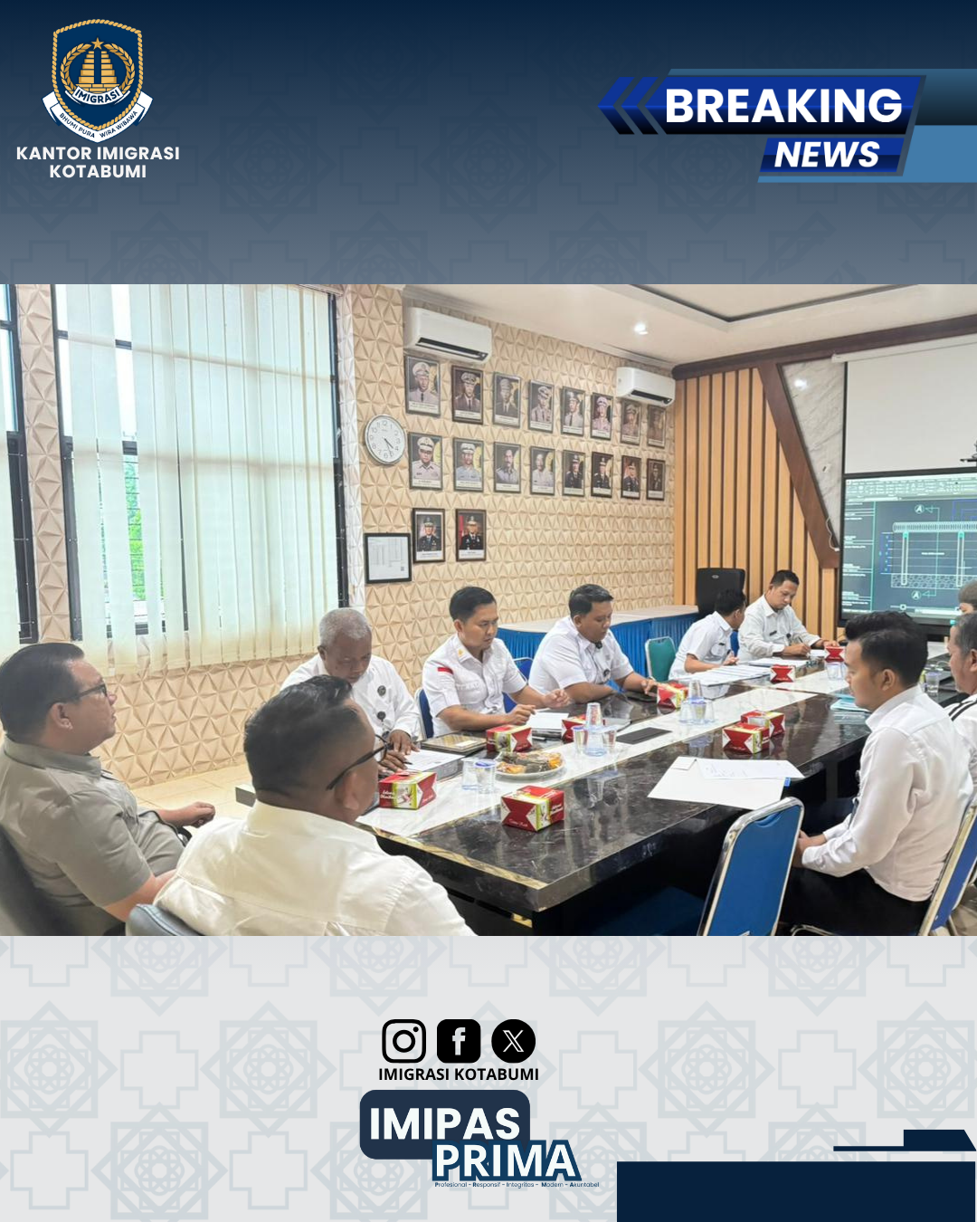Imigrasi Kotabumi Gelar Rapat Koordinasi Pembangunan Pagar Pengamanan Aset