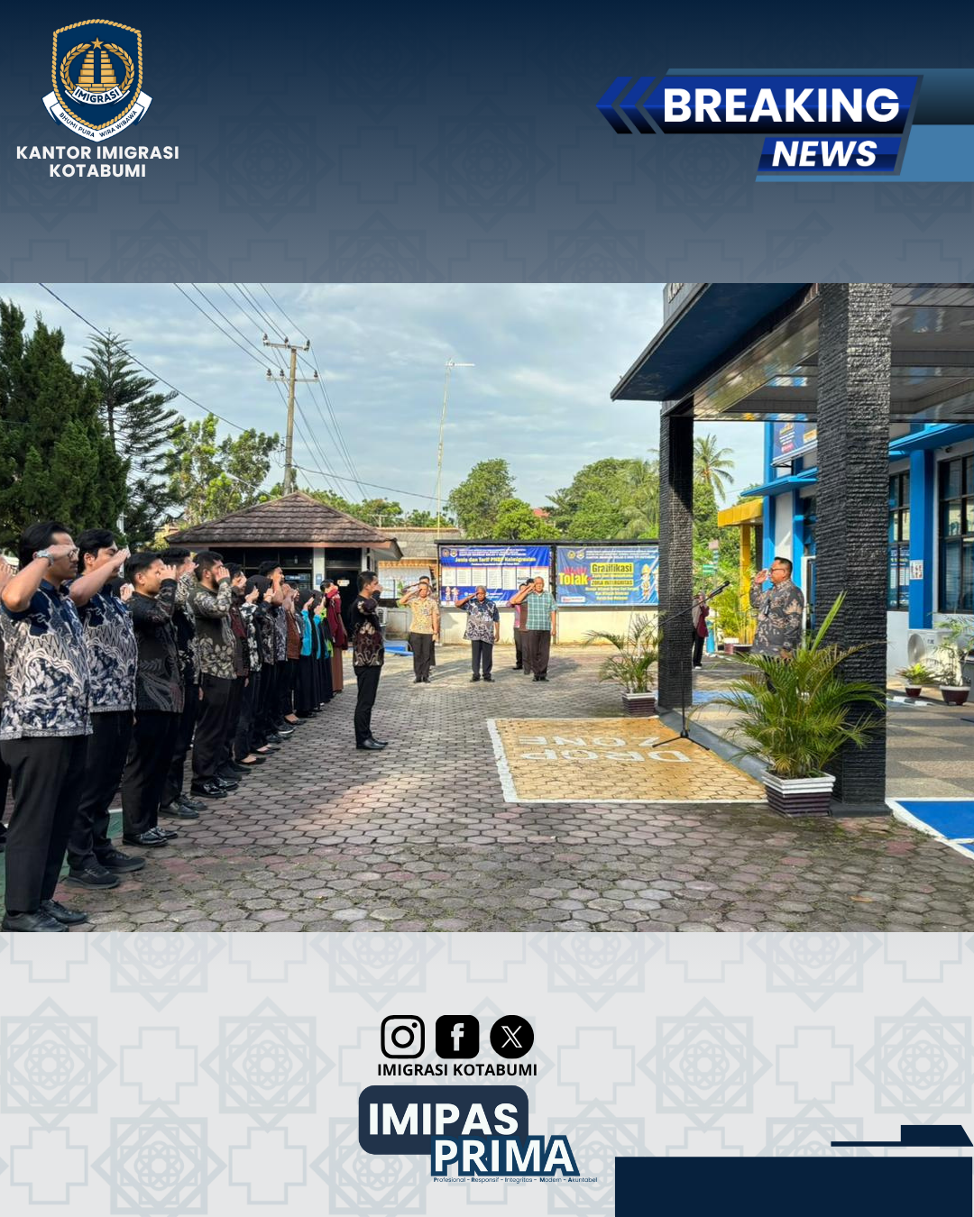 Apel Sore Imigrasi: Penguatan Disiplin, Etika, dan Kesiapan Menghadapi Rotasi Pegawai
