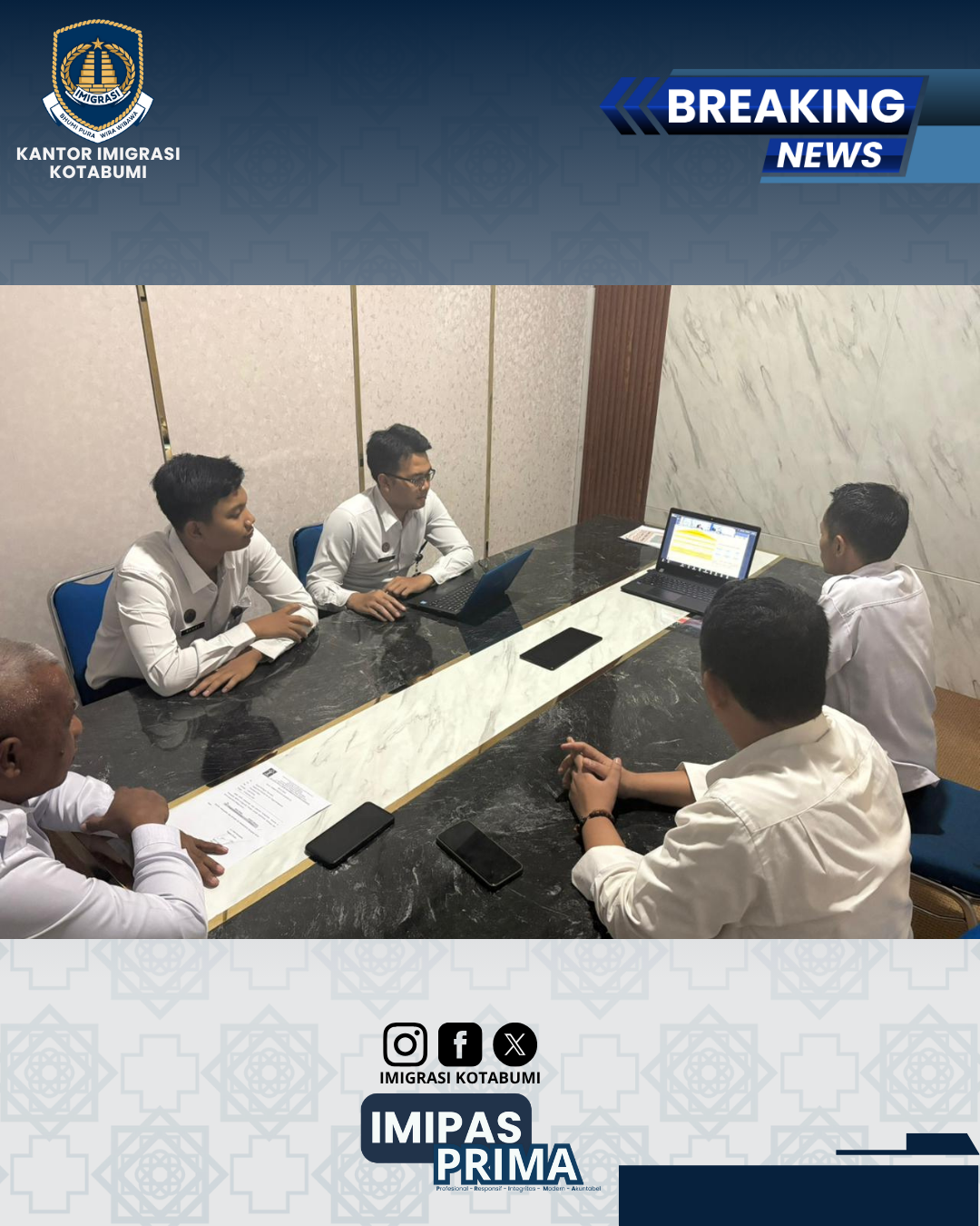 Imigrasi Kotabumi Ikuti Sosialisasi Penyusunan Renstra 2025–2029 Kanwil Imigrasi Lampung