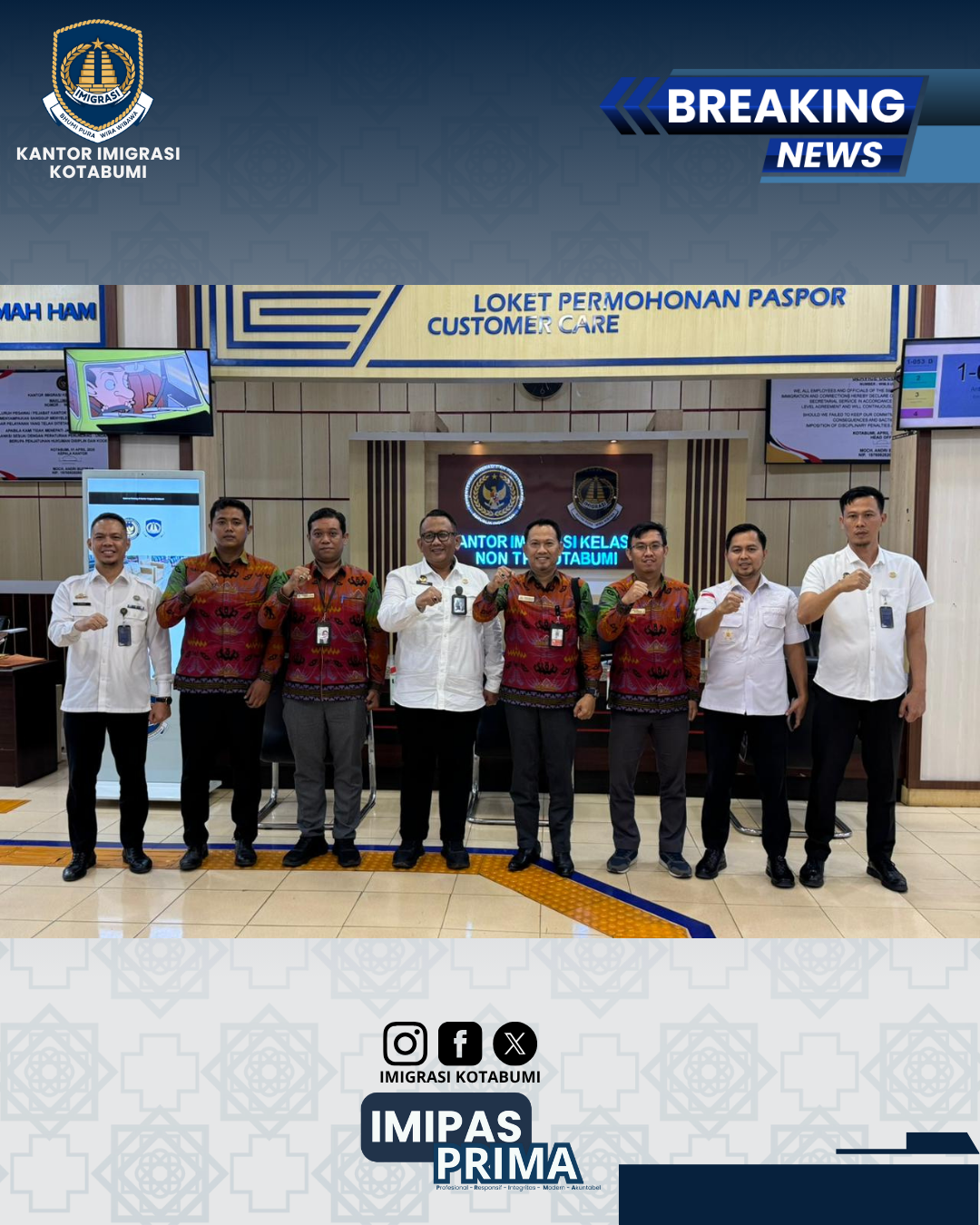 Evaluasi Pelayanan Publik: Ombudsman RI Kunjungi Imigrasi Kotabumi