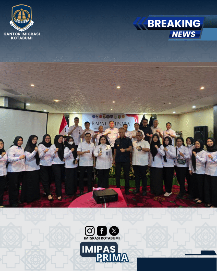 Rapat Koordinasi TIMPORA: Penguatan Sinergi Antarinstansi dalam Optimalisasi Pengawasan Orang Asing