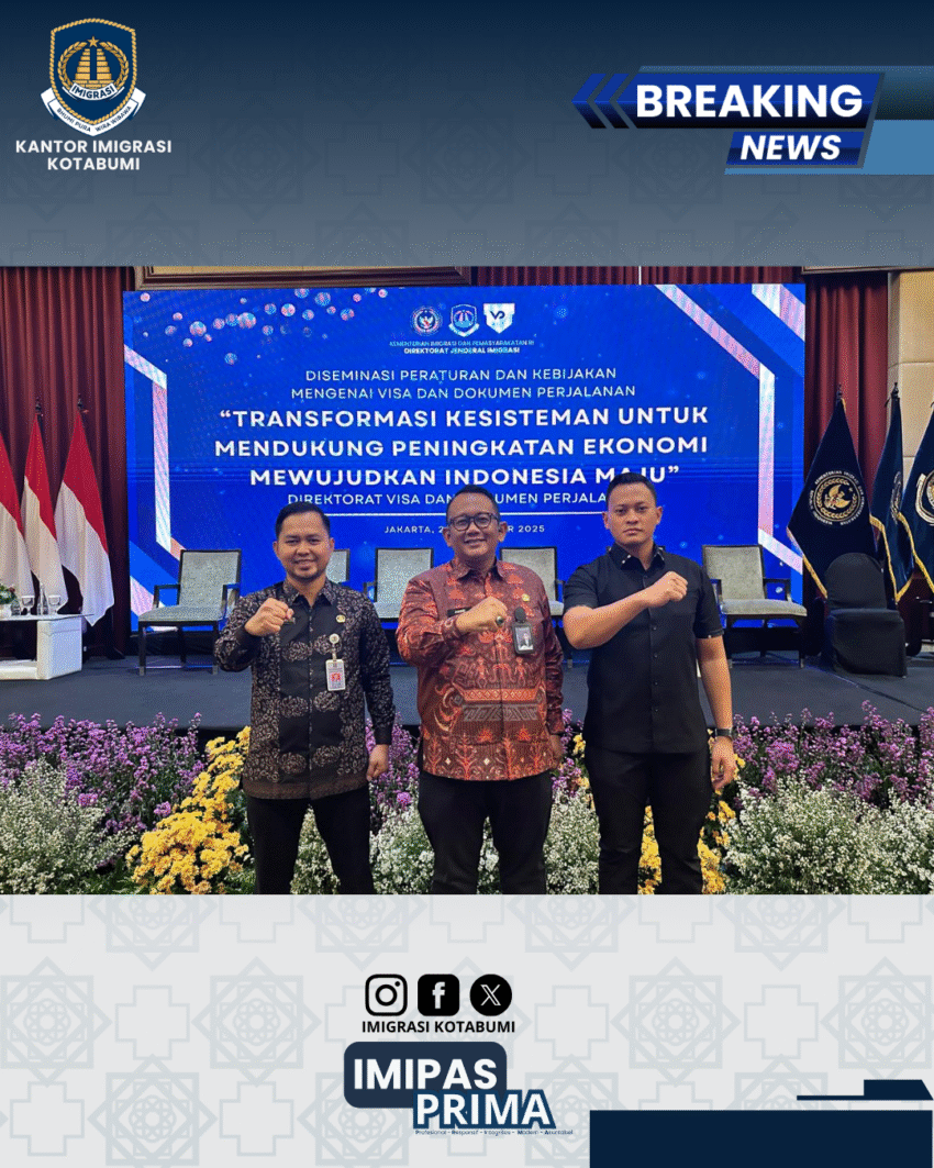 Imigrasi Kotabumi Hadiri Diseminasi Kebijakan Visa dan Dokumen Perjalanan 2025