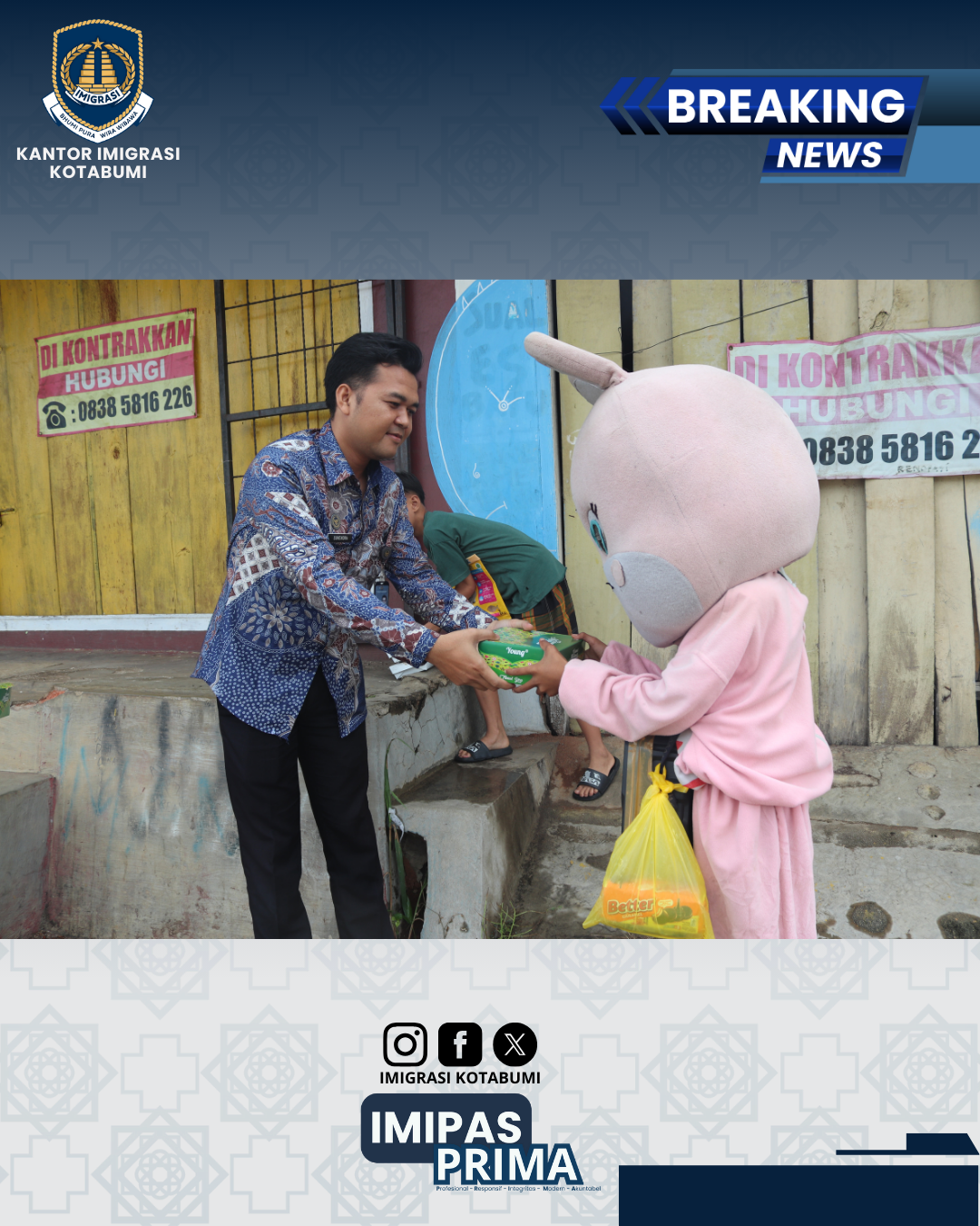 Imigrasi Kotabumi Gelar Kegiatan Jumat Berkah sebagai Wujud Kepedulian Sosial