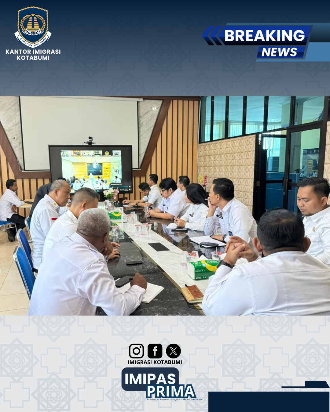 Imigrasi Kotabumi Gelar Rapat Percepatan Pelaksanaan Anggaran Satker