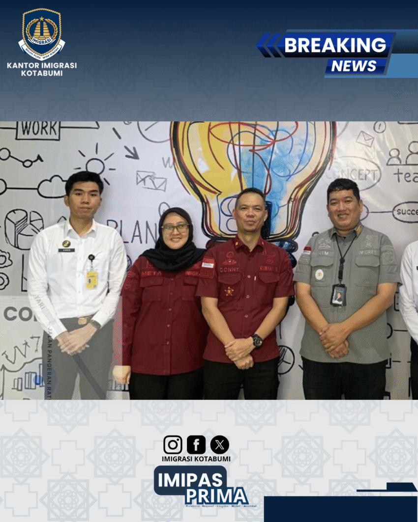 Imigrasi Kotabumi Perkuat Kehumasan Lewat Studi Banding ke Imigrasi Palembang