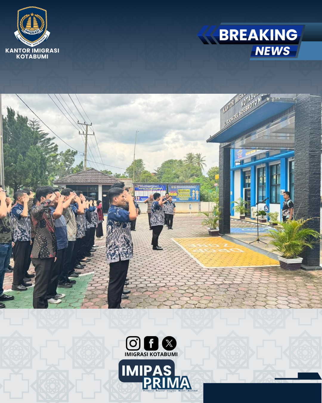Apel Sore Imigrasi Kotabumi: Pesan Kekompakan dan Persiapan Hari Kemenimipas