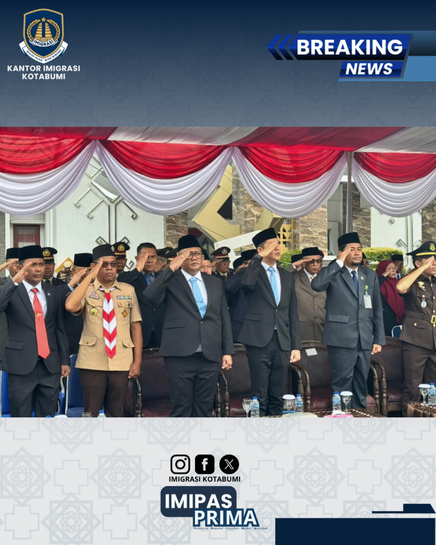 Imigrasi Kotabumi Ikuti Upacara Peringatan Hari Pahlawan Nasional dan Ziarah Makam Pahlawan