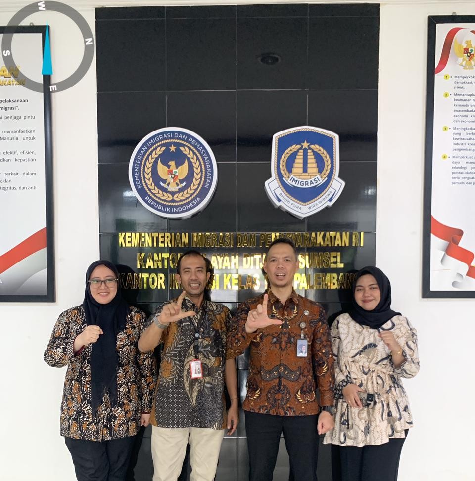 Imigrasi Kotabumi Perkuat Kehumasan Lewat Studi Banding ke Imigrasi Palembang