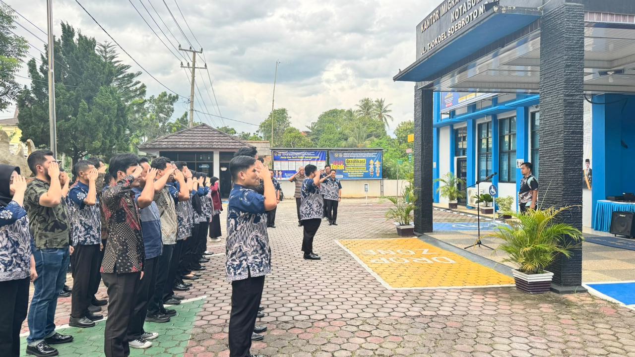 Apel Sore Imigrasi Kotabumi: Pesan Kekompakan dan Persiapan Hari Kemenimipas