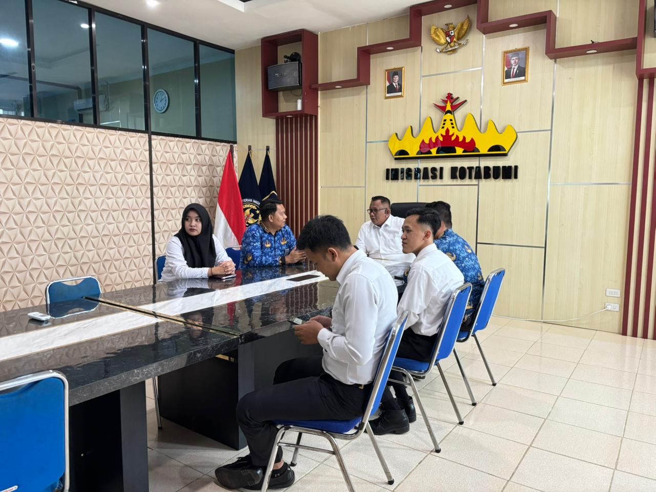 Imigrasi Kotabumi Ikuti Sosialisasi Program Magang Nasional di Lingkungan Kemenimipas