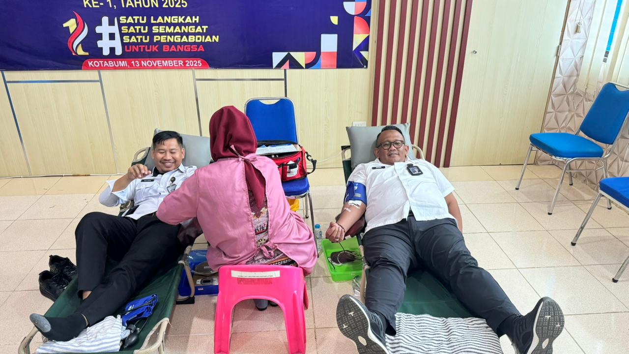 Sinergi Lapas, Rutan, dan Imigrasi Kotabumi Gelar Donor Darah dan Pemeriksaan Kesehatan Gratis dalam Rangka Hari Bhakti Kemenimipas