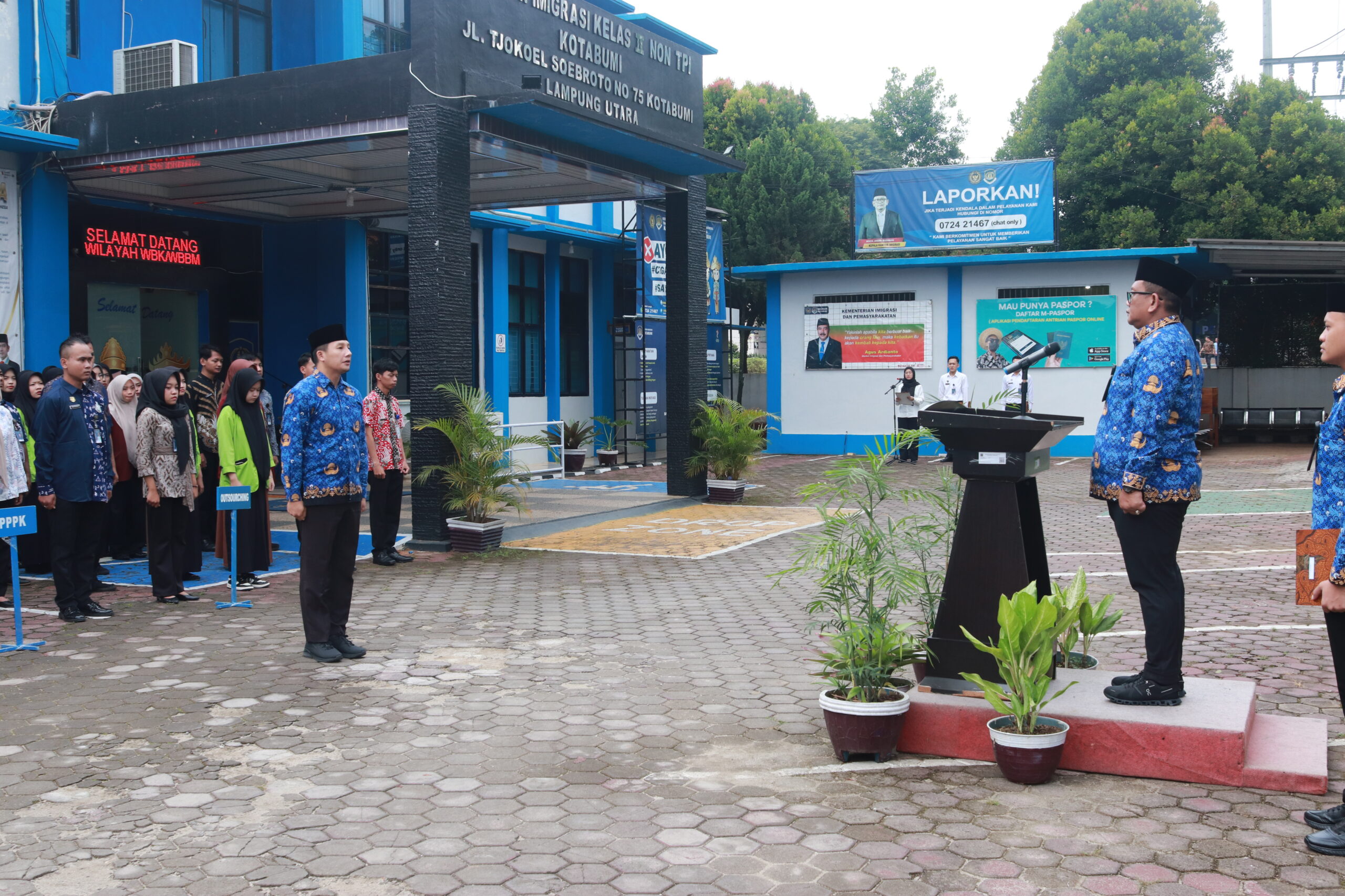 Kantor Imigrasi Kotabumi Gelar Upacara Peringatan ke-77 Hari Bela Negara Tahun 2025
