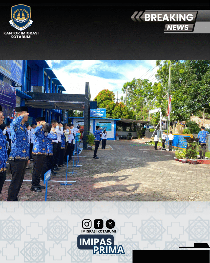 Upacara HUT KORPRI ke-54 di Imigrasi Kotabumi: Perkuat Soliditas dan Integritas ASN