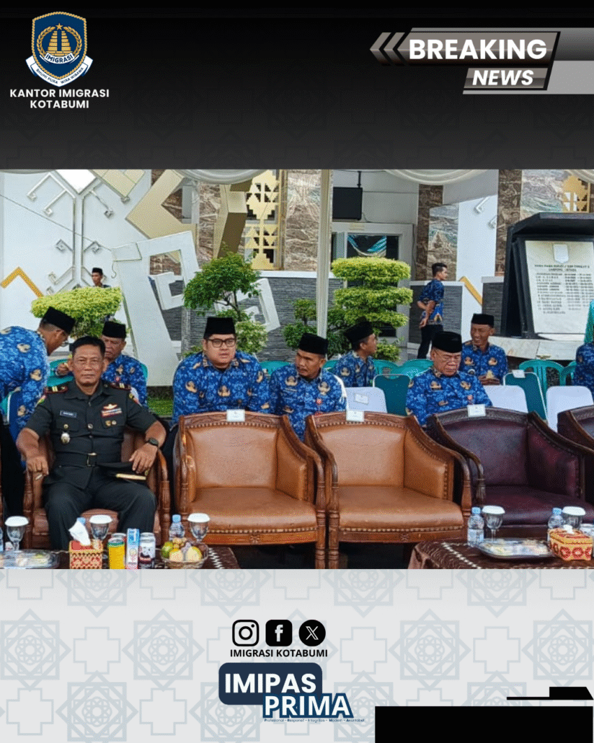 Imigrasi Kotabumi Ikut Serta dalam Upacara HUT KORPRI ke-54 di Pemerintah Lampung Utara