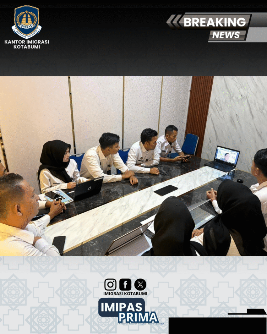 Penguatan ZI: Imigrasi Kotabumi Ikut Serta dalam Launching Standardisasi Inovasi