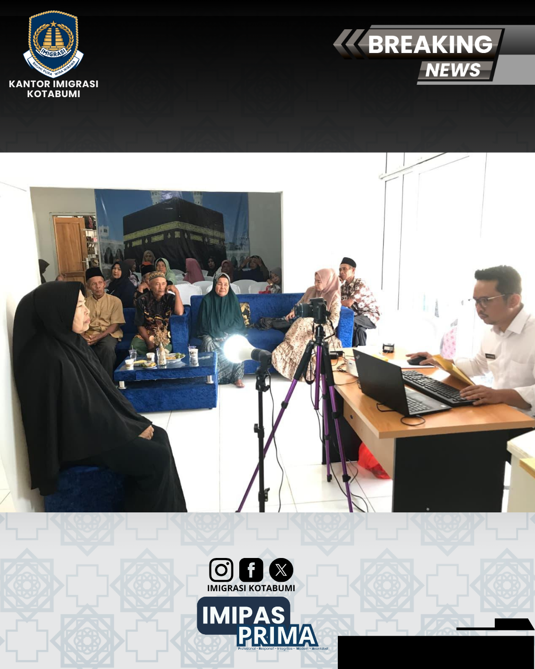 Efisien dan Dekat Masyarakat, Imigrasi Kotabumi Layani 37 Pemohon Eazy Paspor