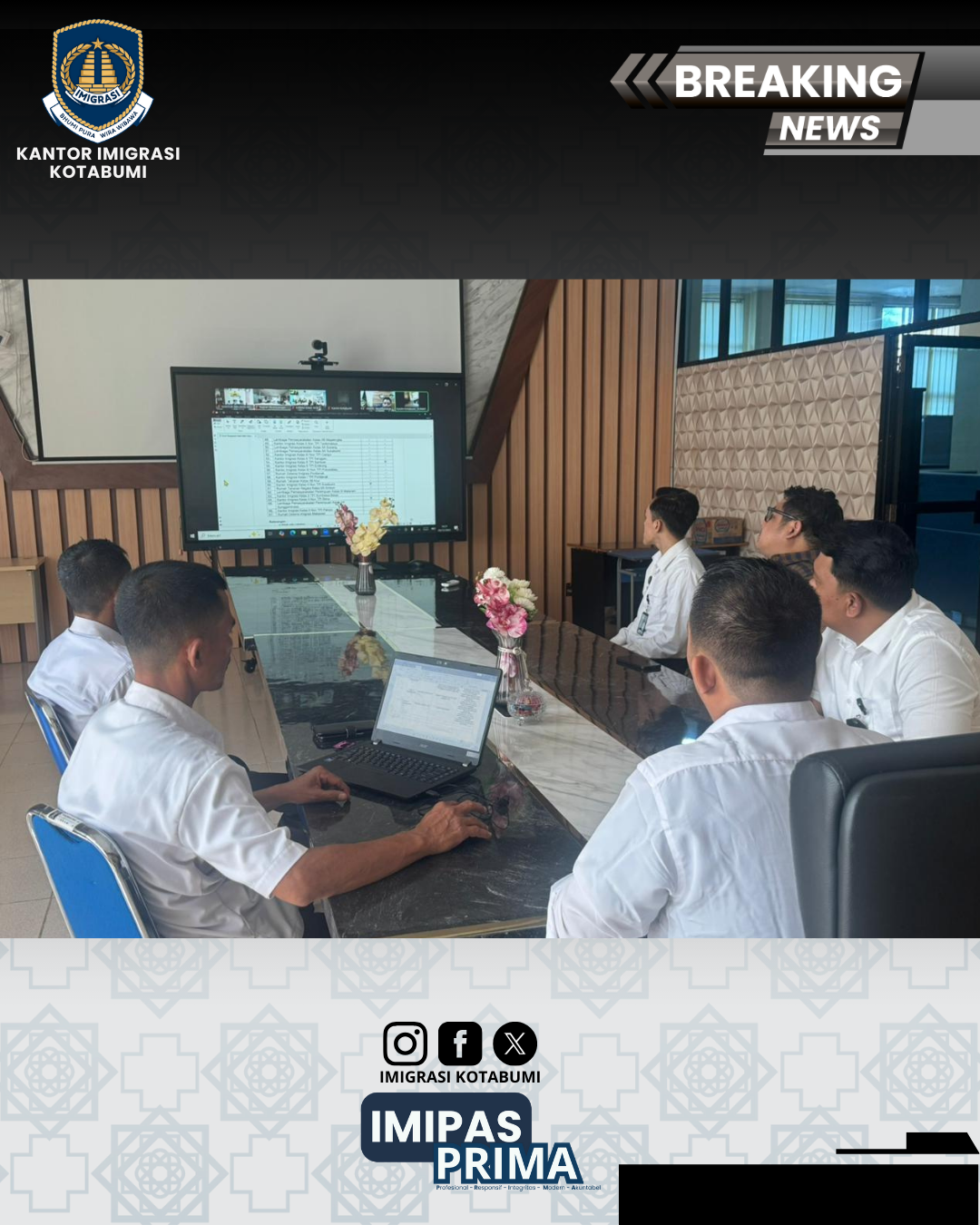 Imigrasi Kotabumi Ikuti Finalisasi Usulan Satker WBK Tahun 2025