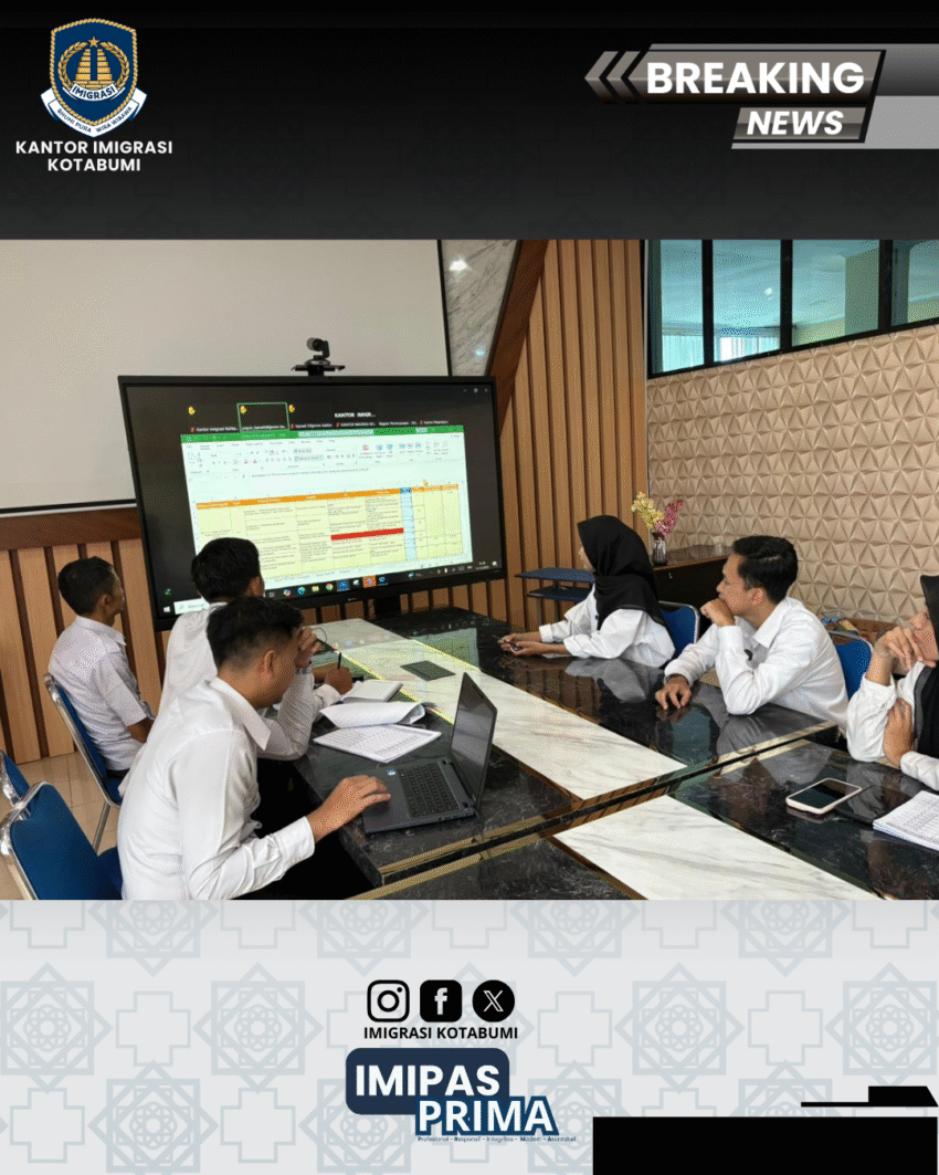 Imigrasi Kotabumi Ikuti Sosialisasi Penyusunan Laporan Kinerja 2025 Secara Daring