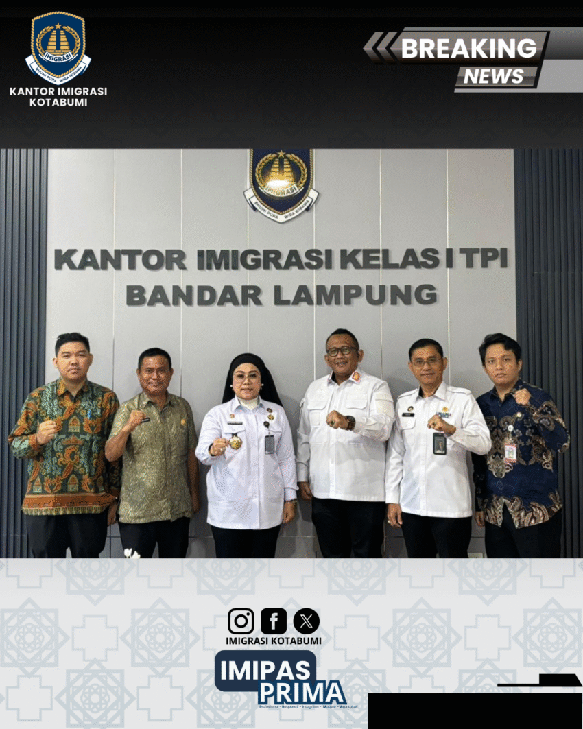 Imigrasi Kotabumi Hadiri Rapat Perjanjian Kerja Sama Terkait Unit Kerja Keimigrasian di Pesisir Barat